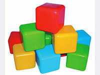 Кубики Цветные (10шт.)  ― Avokado-toys.ru