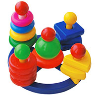 Сортер с пирамидой  ― Avokado-toys.ru