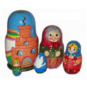 Матрешка Гуси-лебеди (Нарз) ― Avokado-toys.ru