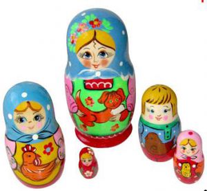 Матрешка Подворье бол. (Нарз)  ― Avokado-toys.ru