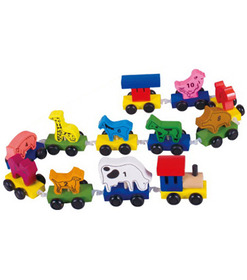 Паровозик со зверями (ВШ) ― Avokado-toys.ru