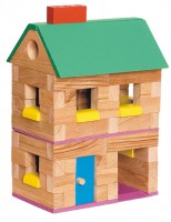 Домик двухэтажный с гаражом (Везунчик) ― Avokado-toys.ru
