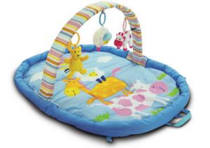 Развивающий коврик "Веселые зверята" LUIIABABY ― Avokado-toys.ru
