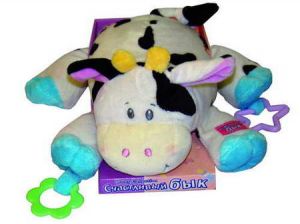 Коровка с подвесками (гранул) 20см.LUIIABABY ― Avokado-toys.ru