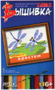 Вышивка гладью  Стрекозы  LORI