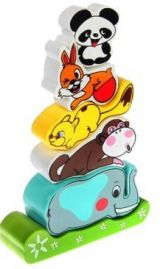Пирамидка Зверята ― Avokado-toys.ru