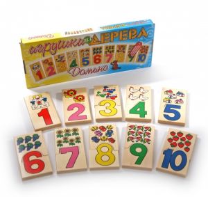 Домино фрукты и цифры ― Avokado-toys.ru