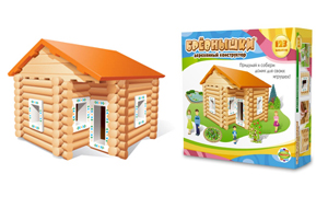 Деревян конструктор Брёвнышки 123 дет. ― Avokado-toys.ru