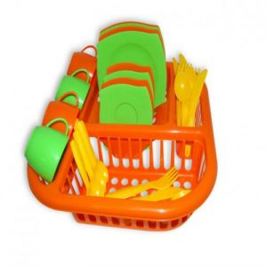  Набор детской посуды "Алиса" с сушилкой на 4 персоны ― Avokado-toys.ru
