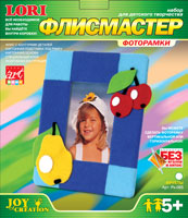 Фрукты. Фоторамка из флиса